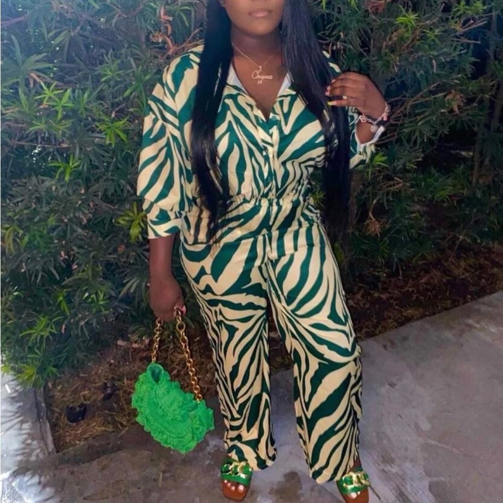 Zebra print set size Large